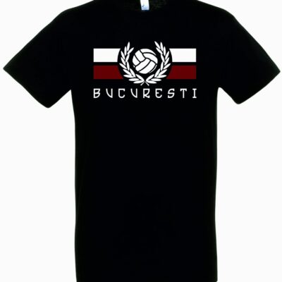 Tricou București alb-vișiniu #1